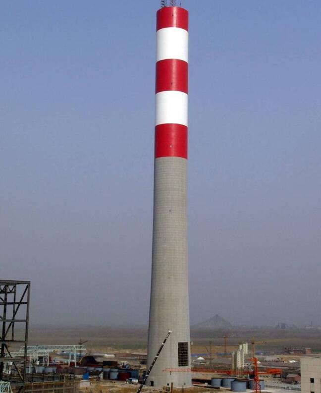 煙囪新建過(guò)程中德國(guó)伊卡防墜器的應(yīng)用